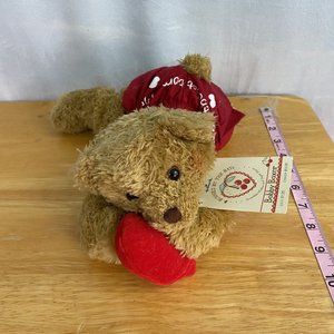 Hallmark Bunnies By The Bay Bobby Boxer Bear Plush Stuffed Animal 2002 Valentine